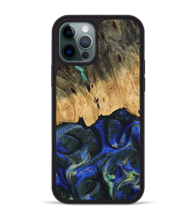 iPhone 12 Pro Max Wood Phone Case - Rozanna (Blue, 745224)