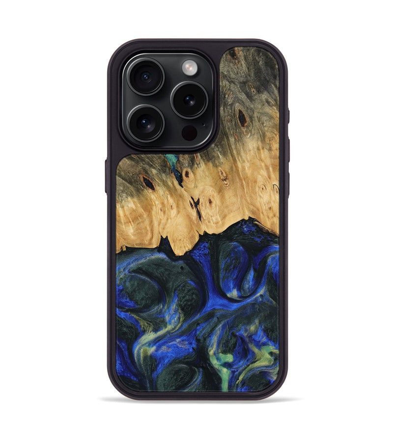 iPhone 15 Pro Wood Phone Case - Rozanna (Blue, 745224)