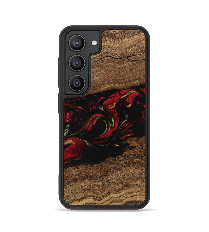 Galaxy S23 Wood Phone Case - Joni (Red, 745225)