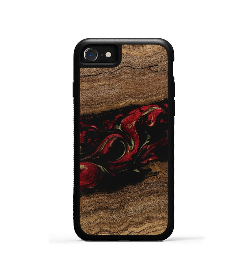 iPhone SE Wood Phone Case - Joni (Red, 745225)