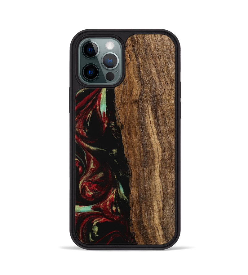 iPhone 12 Pro Wood Phone Case - Pearle (Red, 745226)