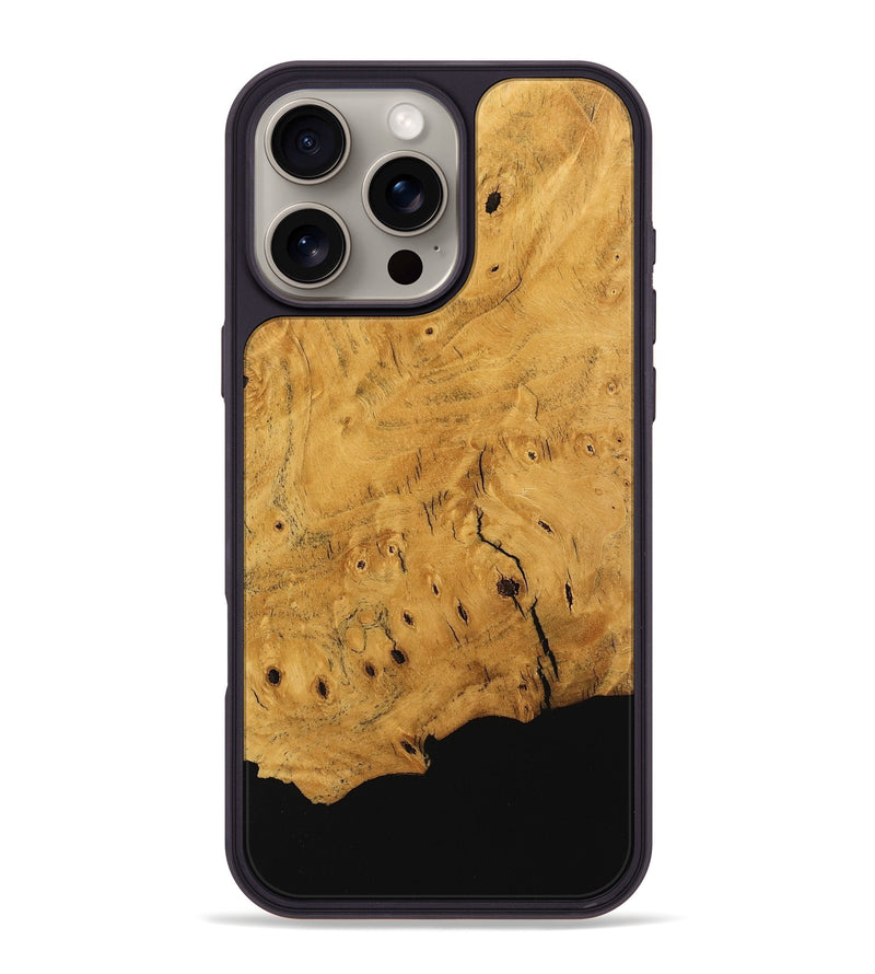 iPhone 16 Pro Max Wood Phone Case - Indiana (Wood Burl, 745227)