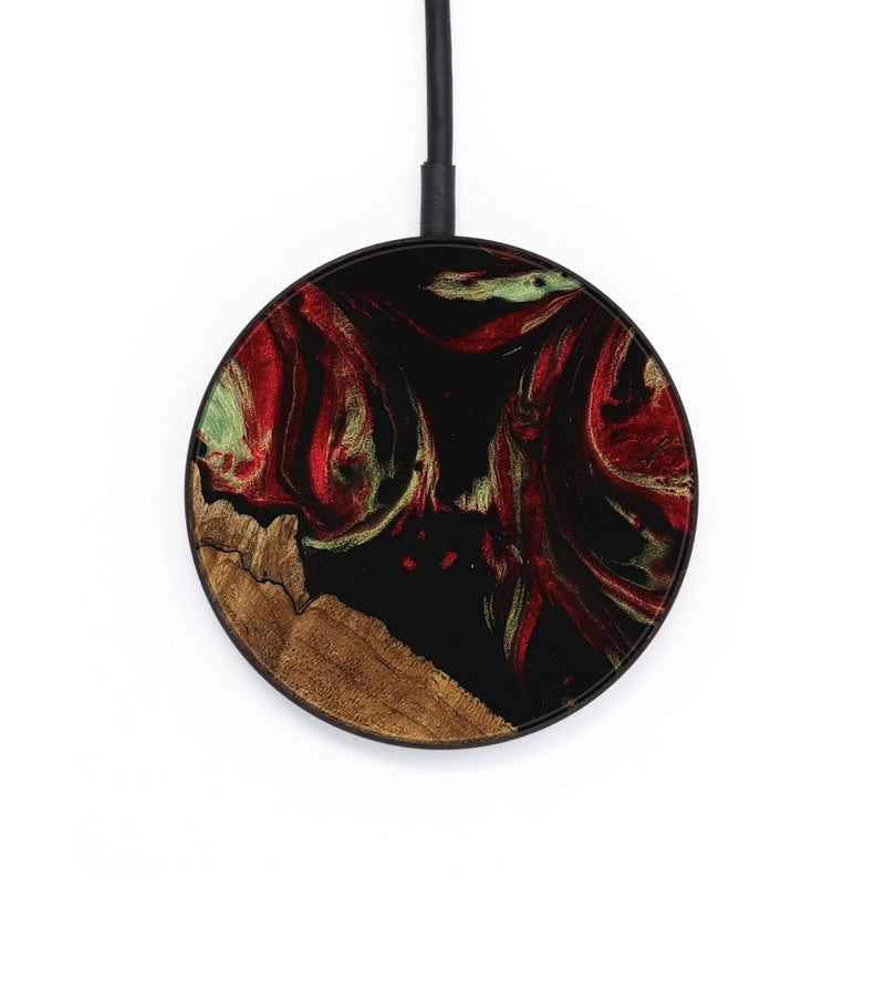 Circle Wood Wireless Charger - Grayce (Red, 745234)