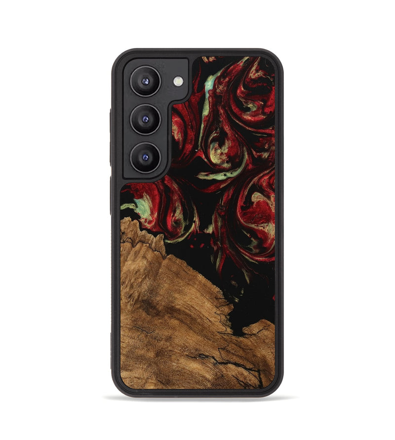 Galaxy S23 Wood Phone Case - Grayce (Red, 745234)