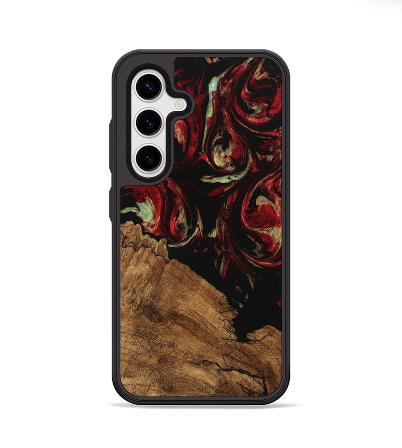 Galaxy S25 Plus Wood Phone Case - Grayce (Red, 745234)