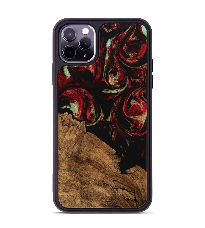 iPhone 11 Pro Max Wood Phone Case - Grayce (Red, 745234)