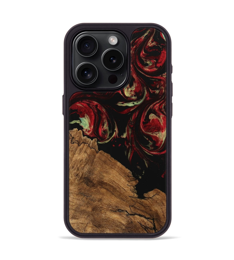 iPhone 15 Pro Wood Phone Case - Grayce (Red, 745234)