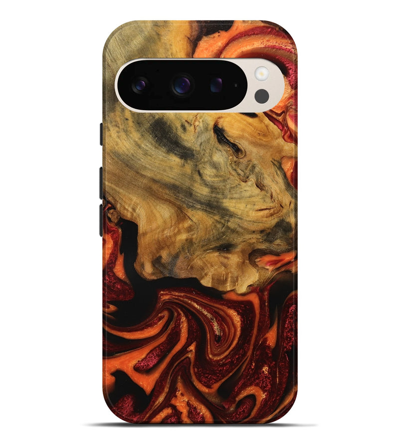 Pixel 9 Pro XL Wood Live Edge Phone Case - Jeralee (Red, 745273)