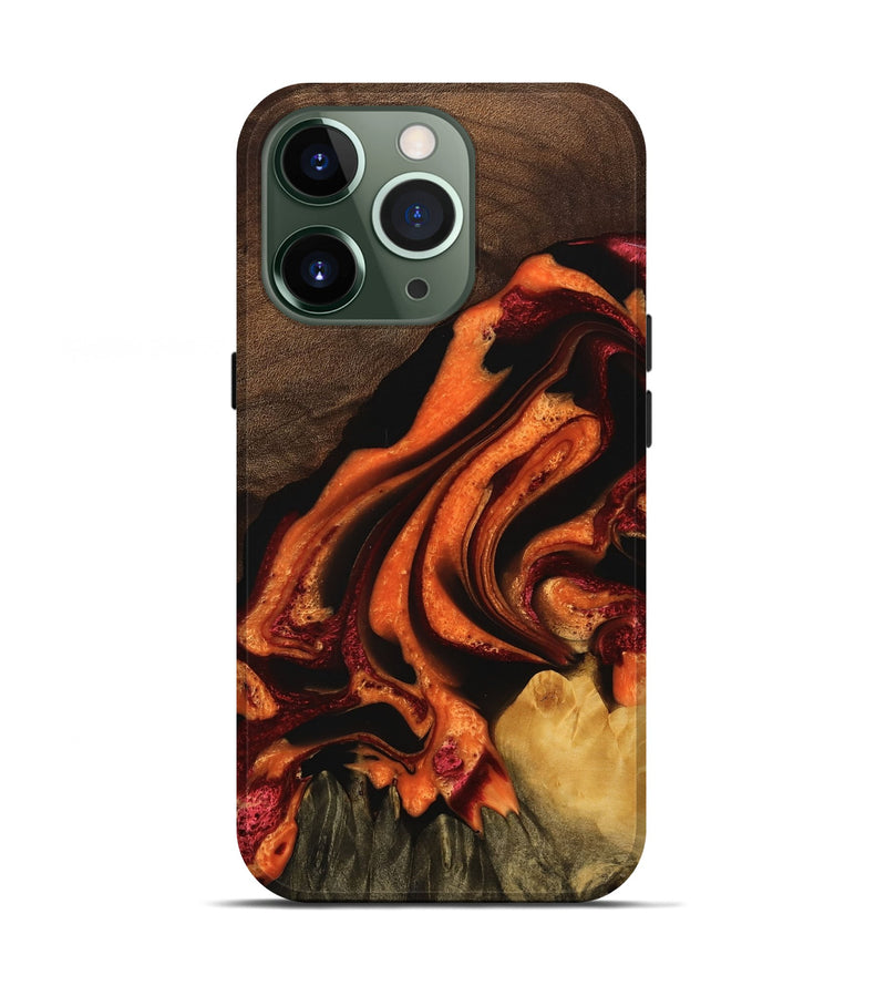 iPhone 13 Pro Wood Live Edge Phone Case - Jalisa (Red, 745275)