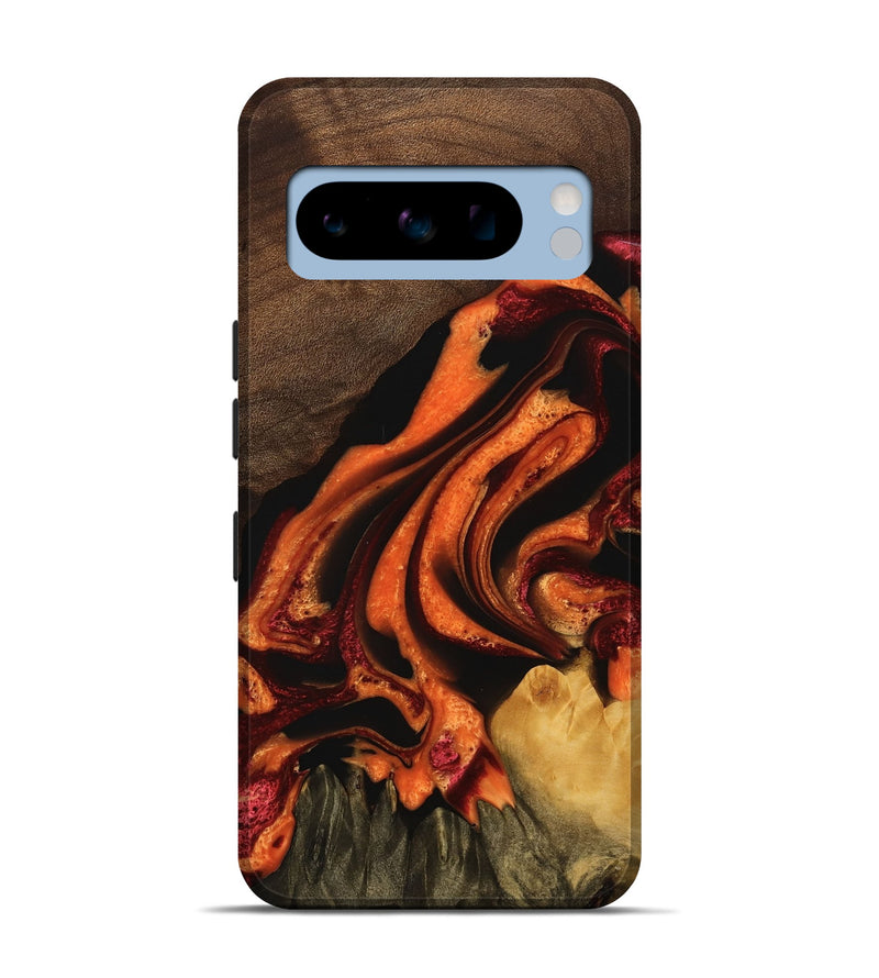 Pixel 8 Pro Wood Live Edge Phone Case - Jalisa (Red, 745275)