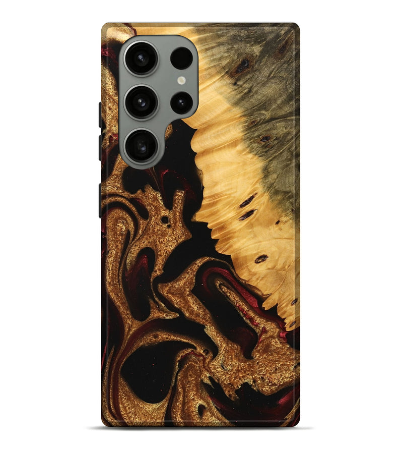 Galaxy S23 Ultra Wood Live Edge Phone Case - Tami (Red, 745276)