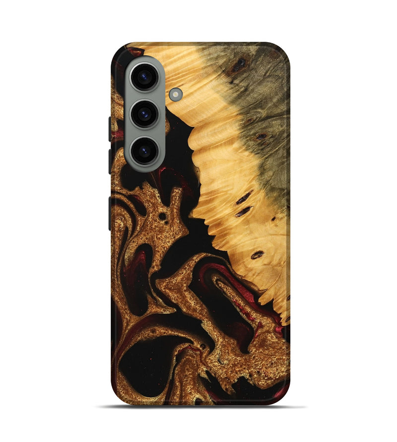 Galaxy S24 Wood Live Edge Phone Case - Tami (Red, 745276)