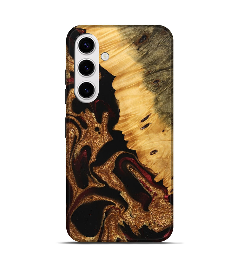 Galaxy S25 Wood Live Edge Phone Case - Tami (Red, 745276)