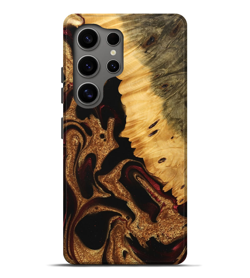 Galaxy S25 Ultra Wood Live Edge Phone Case - Tami (Red, 745276)