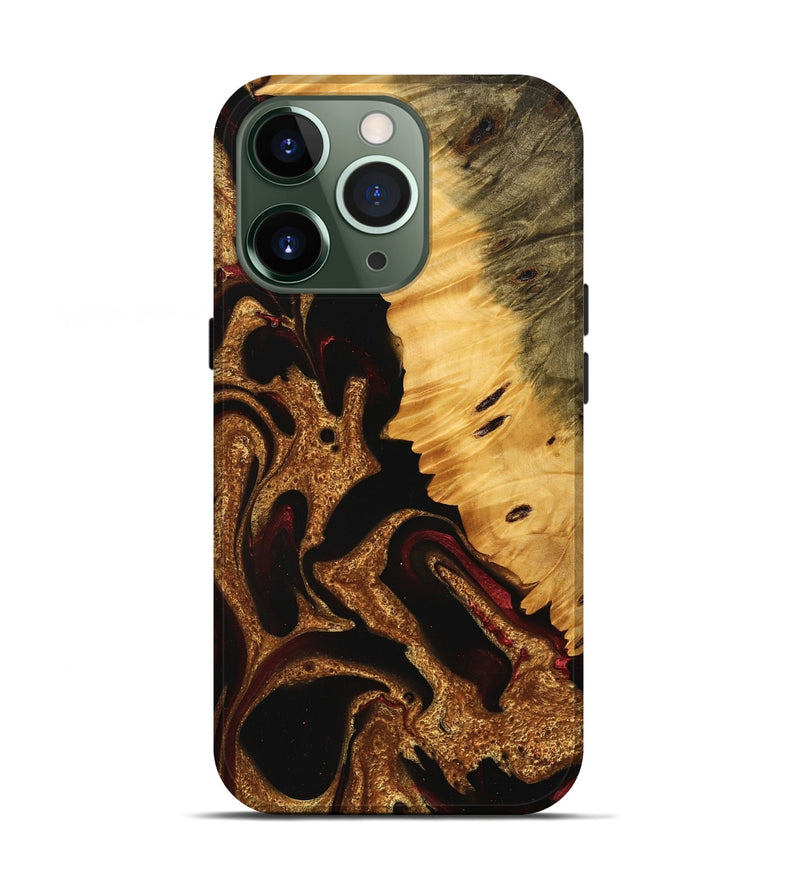 iPhone 13 Pro Wood Live Edge Phone Case - Tami (Red, 745276)