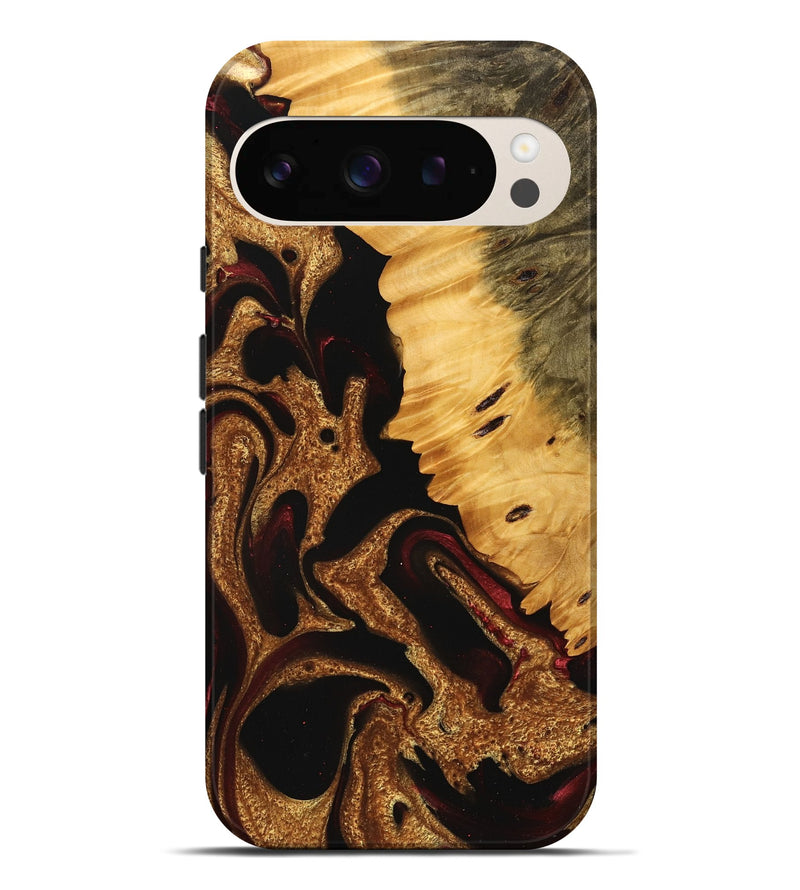 Pixel 9 Pro XL Wood Live Edge Phone Case - Tami (Red, 745276)