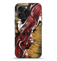 iPhone 16 Pro Max Wood Live Edge Phone Case - Jessee (Red, 745278)