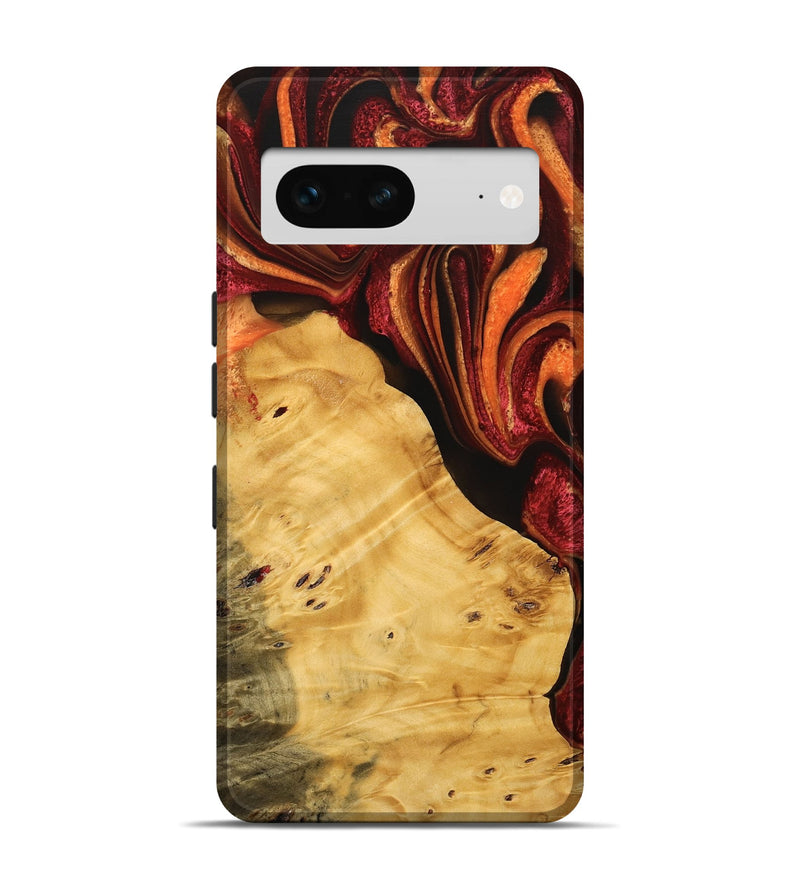 Pixel 7 Wood Live Edge Phone Case - Annick (Red, 745279)