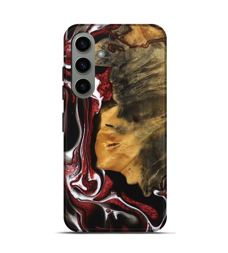 Galaxy S24 Wood Live Edge Phone Case - Elysia (Red, 745282)