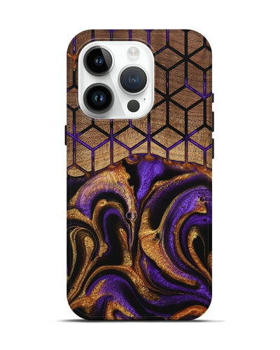 iPhone 15 Pro Wood Live Edge Phone Case - Elige (Pattern, 745283)