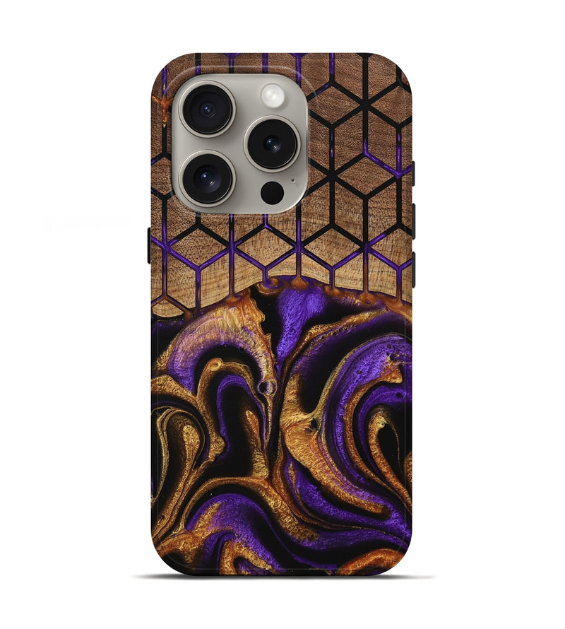 iPhone 16 Pro Wood Live Edge Phone Case - Elige (Pattern, 745283)