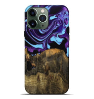 iPhone 13 Pro Max Wood Live Edge Phone Case - Altha (Purple, 745284)