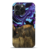 iPhone 16 Pro Max Wood Live Edge Phone Case - Altha (Purple, 745284)