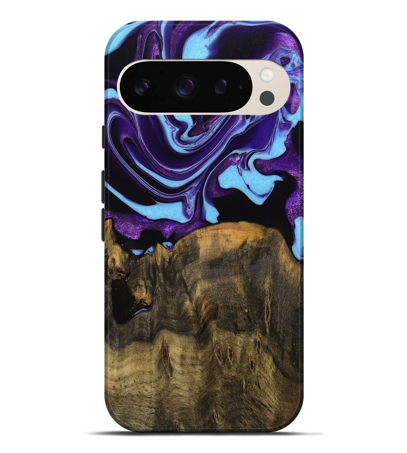 Pixel 9 Pro XL Wood Live Edge Phone Case - Altha (Purple, 745284)