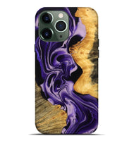 iPhone 13 Pro Max Wood Live Edge Phone Case - Vergie (Purple, 745285)