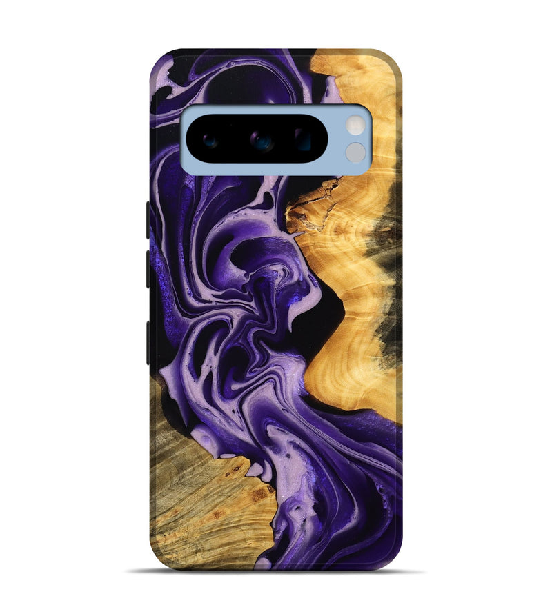 Pixel 8 Pro Wood Live Edge Phone Case - Vergie (Purple, 745285)