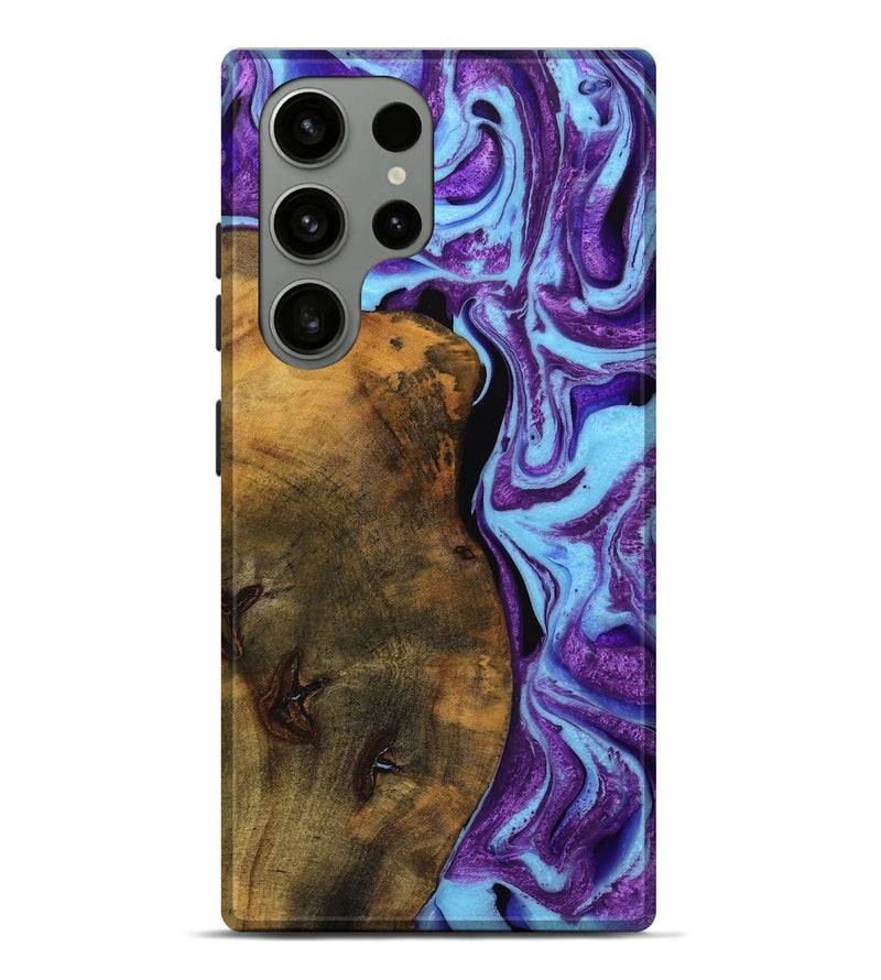 Galaxy S23 Ultra Wood Live Edge Phone Case - Audley (Purple, 745286)