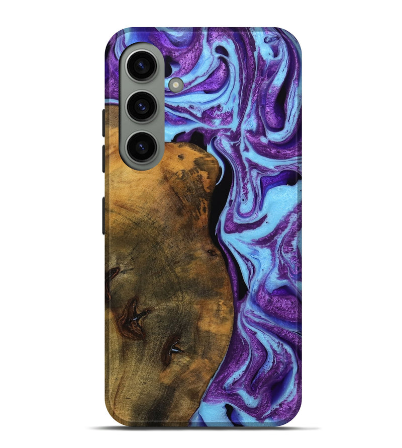 Galaxy S24 Plus Wood Live Edge Phone Case - Audley (Purple, 745286)