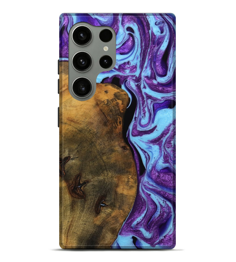 Galaxy S24 Ultra Wood Live Edge Phone Case - Audley (Purple, 745286)