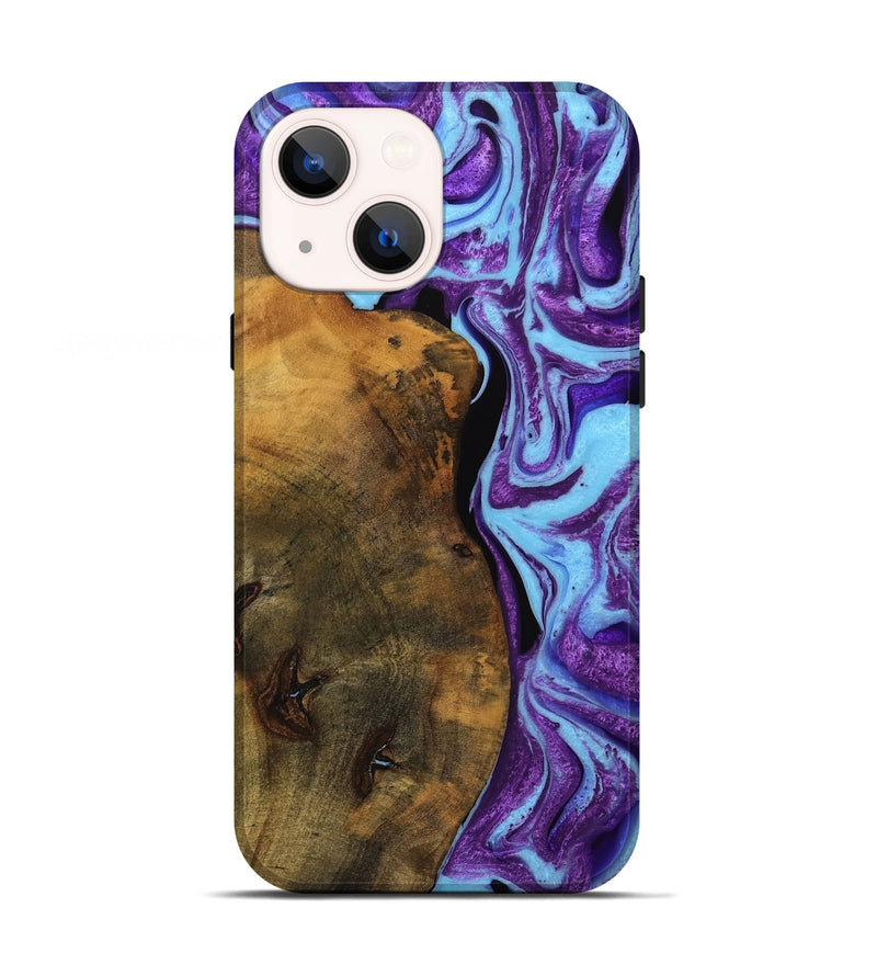 iPhone 13 Wood Live Edge Phone Case - Audley (Purple, 745286)