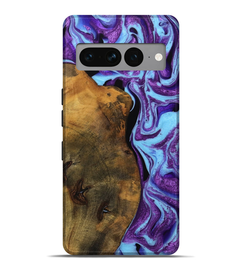 Pixel 7 Pro Wood Live Edge Phone Case - Audley (Purple, 745286)