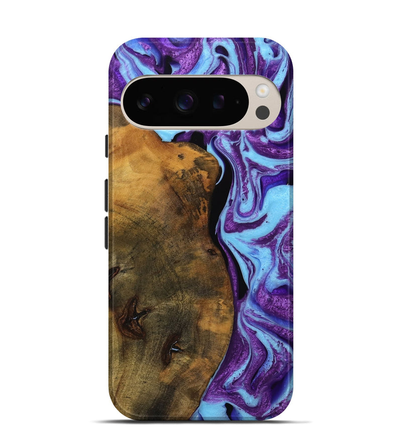 Pixel 9 Wood Live Edge Phone Case - Audley (Purple, 745286)