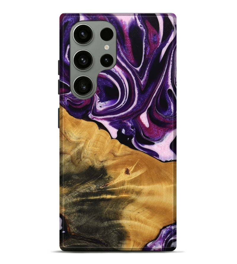 Galaxy S23 Ultra Wood Live Edge Phone Case - Anais (Purple, 745287)