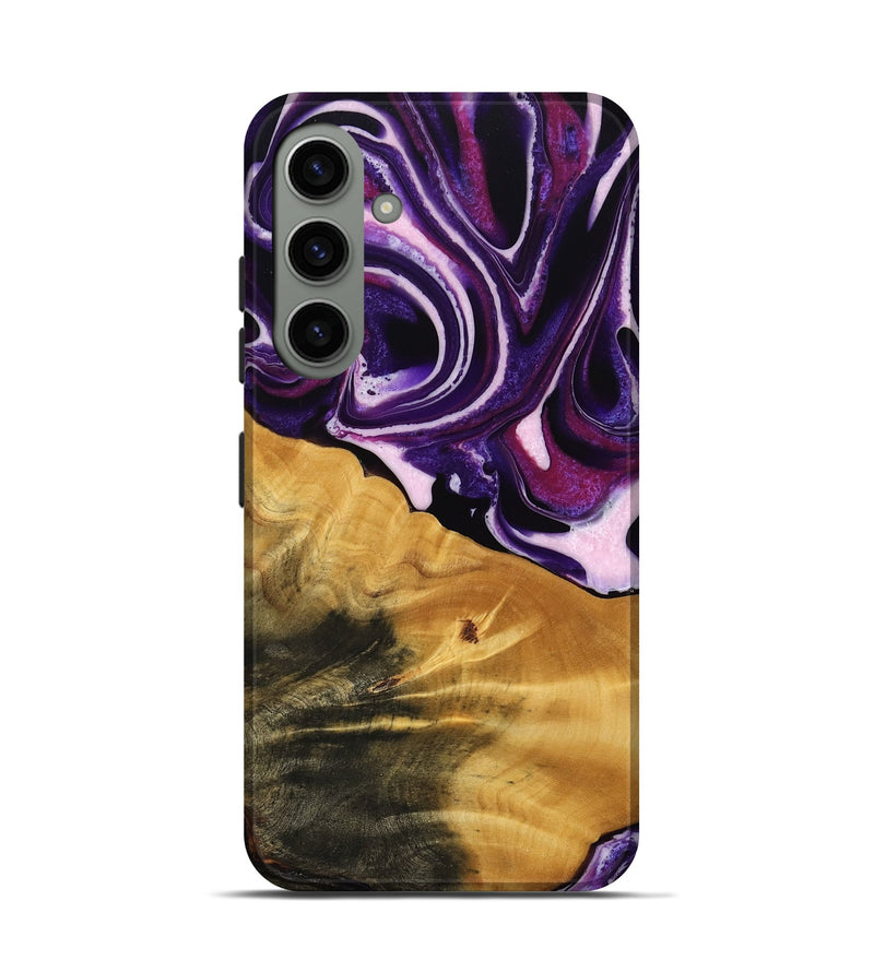 Galaxy S24 Wood Live Edge Phone Case - Anais (Purple, 745287)