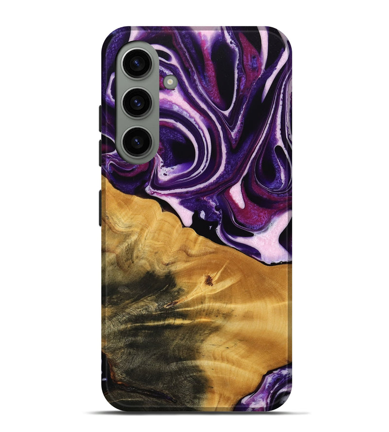 Galaxy S24 Plus Wood Live Edge Phone Case - Anais (Purple, 745287)