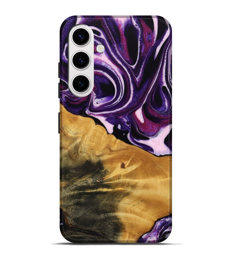 Galaxy S25 Plus Wood Live Edge Phone Case - Anais (Purple, 745287)