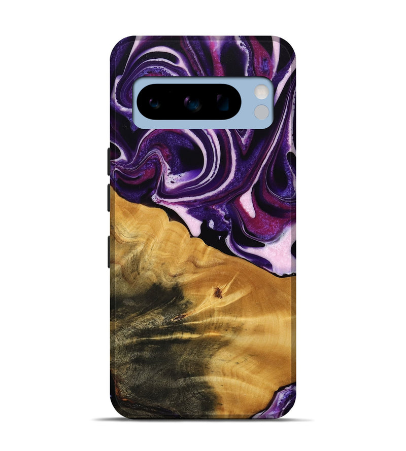 Pixel 8 Pro Wood Live Edge Phone Case - Anais (Purple, 745287)