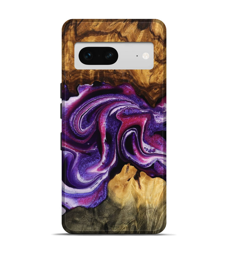 Pixel 7 Wood Live Edge Phone Case - Amalia (Purple, 745288)