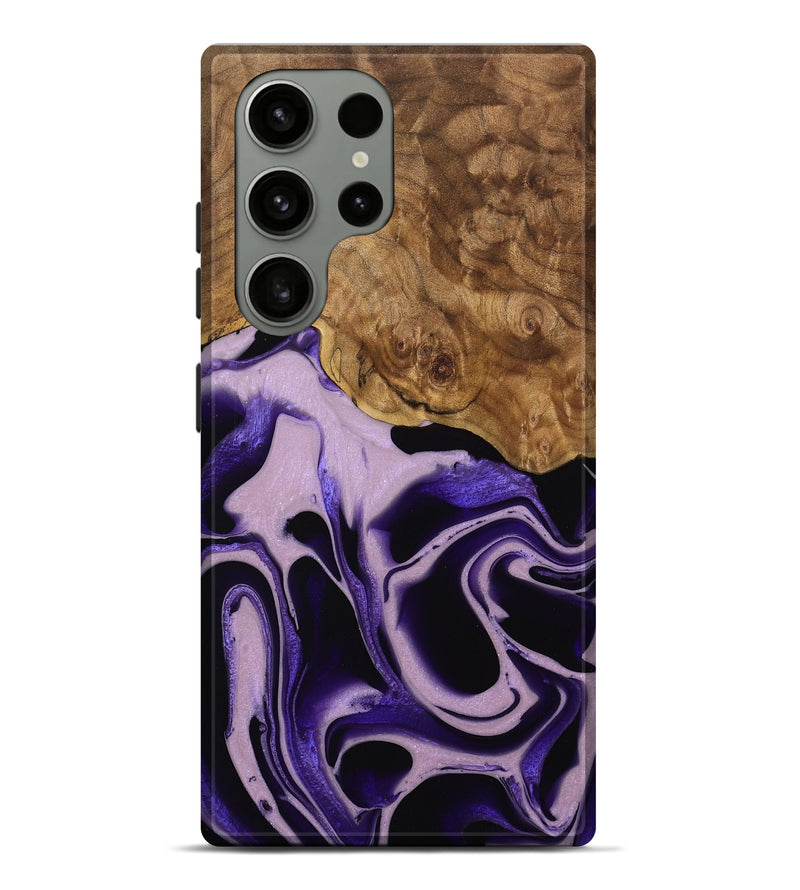 Galaxy S23 Ultra Wood Live Edge Phone Case - Beaulah (Purple, 745289)