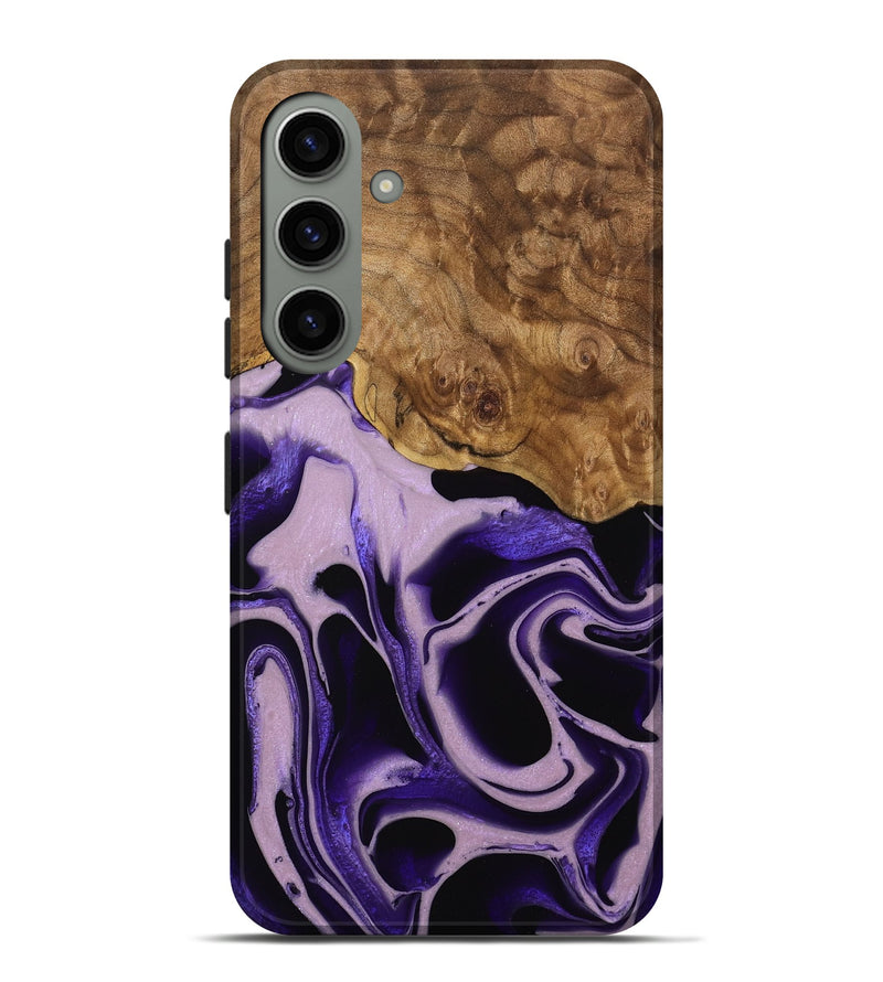 Galaxy S24 Plus Wood Live Edge Phone Case - Beaulah (Purple, 745289)