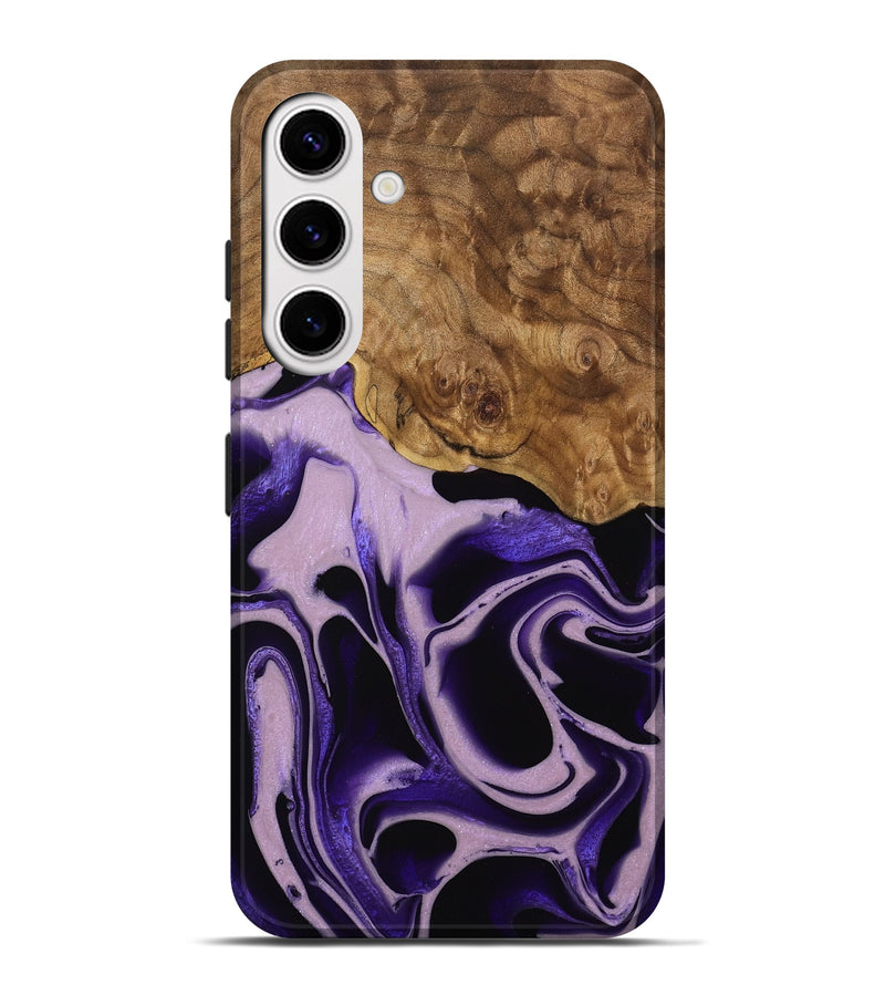 Galaxy S25 Plus Wood Live Edge Phone Case - Beaulah (Purple, 745289)