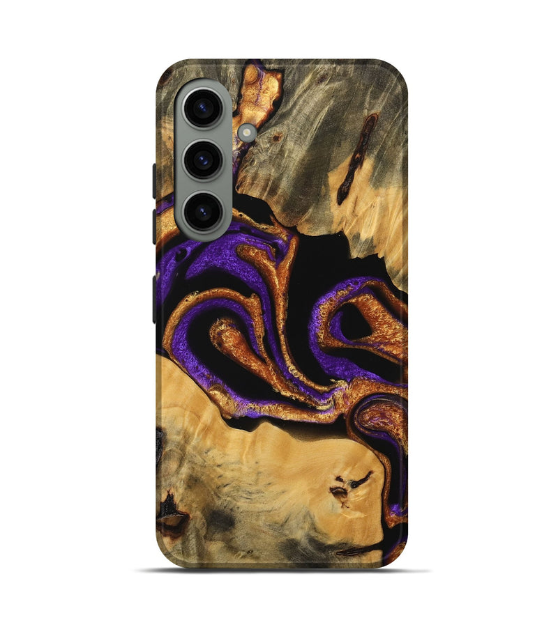 Galaxy S24 Wood Live Edge Phone Case - Texas (Purple, 745291)