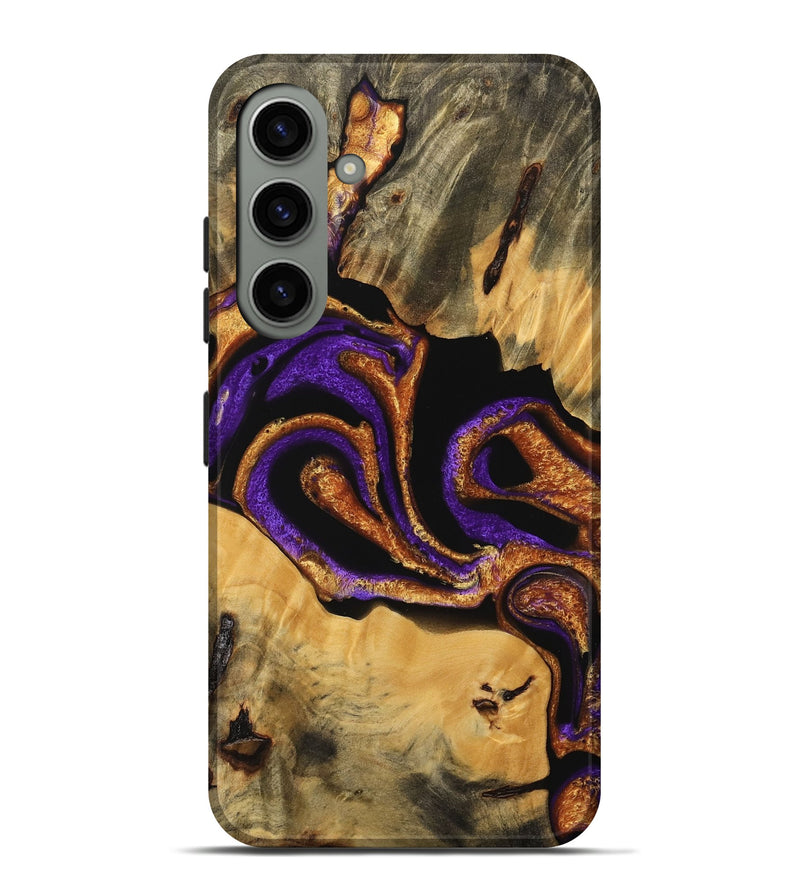 Galaxy S24 Plus Wood Live Edge Phone Case - Texas (Purple, 745291)