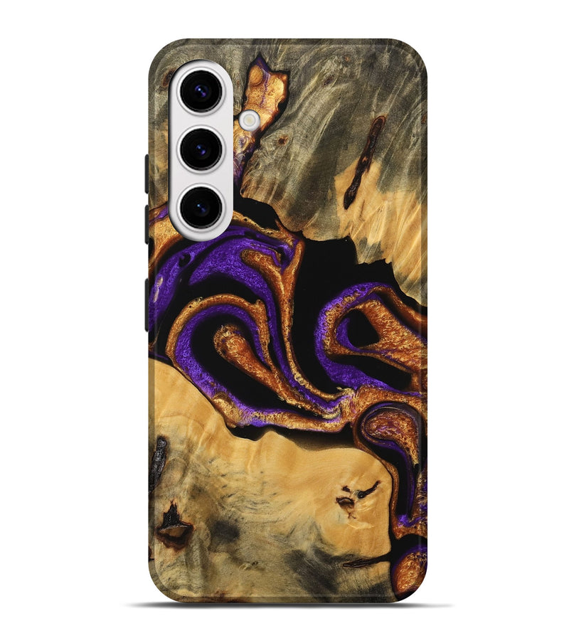 Galaxy S25 Plus Wood Live Edge Phone Case - Texas (Purple, 745291)