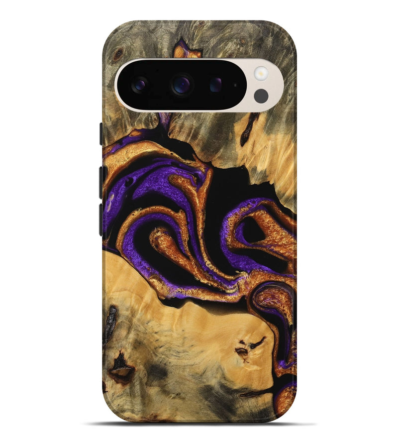 Pixel 9 Pro XL Wood Live Edge Phone Case - Texas (Purple, 745291)