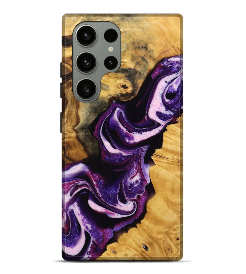 Galaxy S23 Ultra Wood Live Edge Phone Case - Toccara (Purple, 745292)